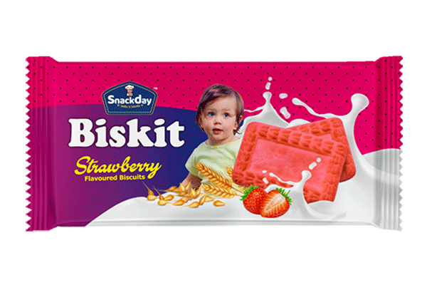 Strawberry Glucose Flavoured Biscuits